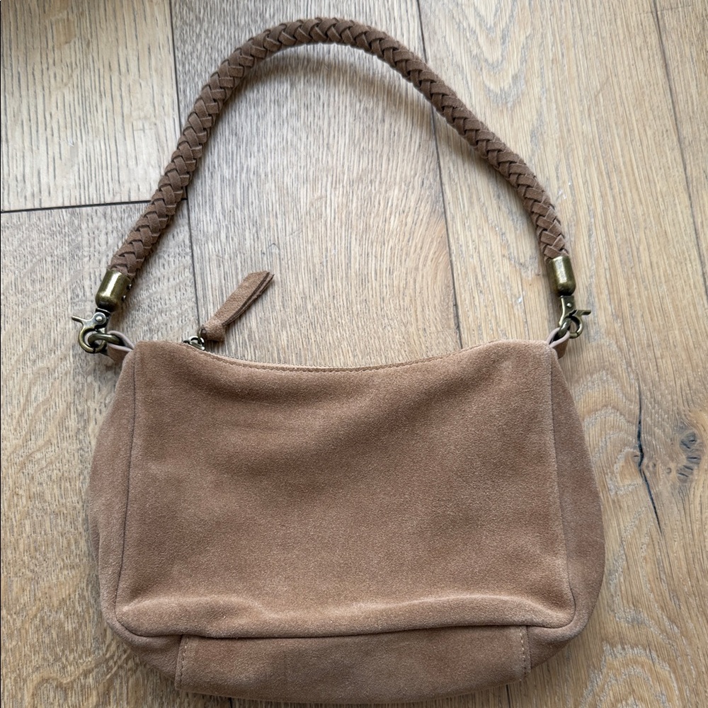 Elegant Tan Suede Women's Bag